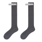 Bowknot Knee-High Socks