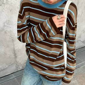 Brown Sugar Stripes Sweater