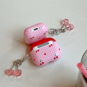 Cherry Checkered AirPods Case
