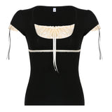 Coquette Aesthetic Ruched Top