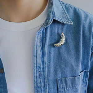 Croissant Brooch