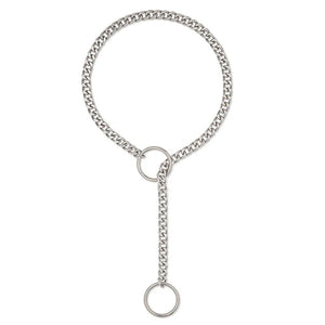 Double Ring Drop Chain Necklace