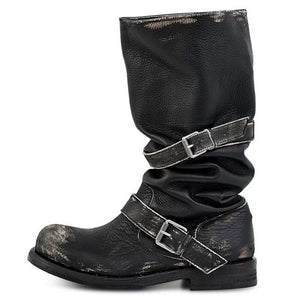 Dusty Road Mid-Calf Buckle Boots