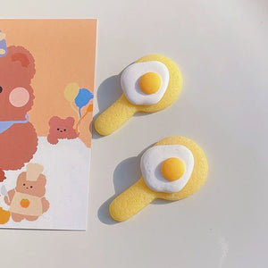 Fun Egg Shaped Hair Clips Pack