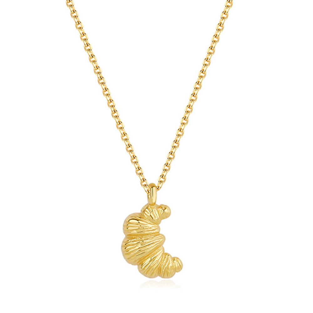 French Girl Croissant Necklace