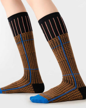Geometric Knee-High Socks