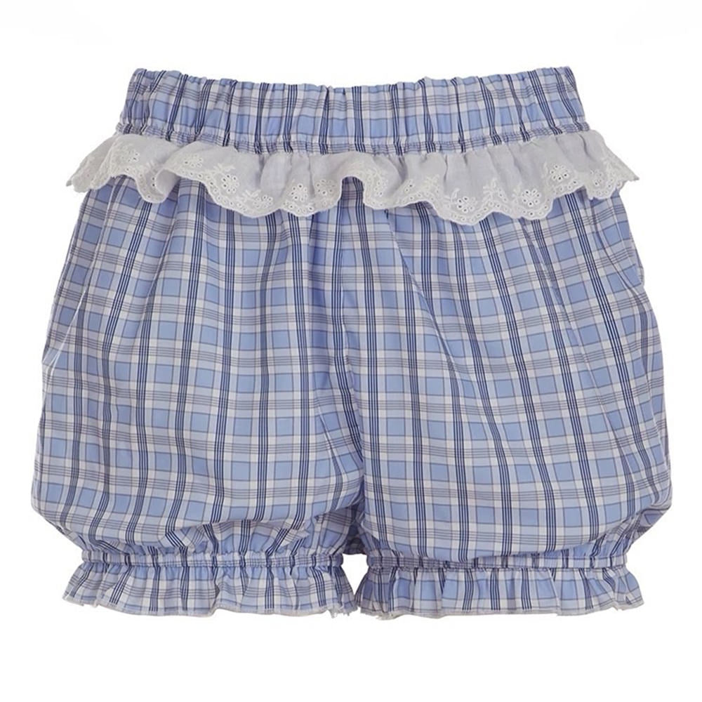Gingham Frill Trim Shorts
