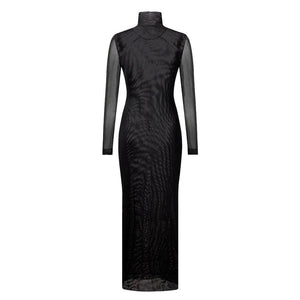 Grunge Aesthetic Eyes Print Maxi Dress