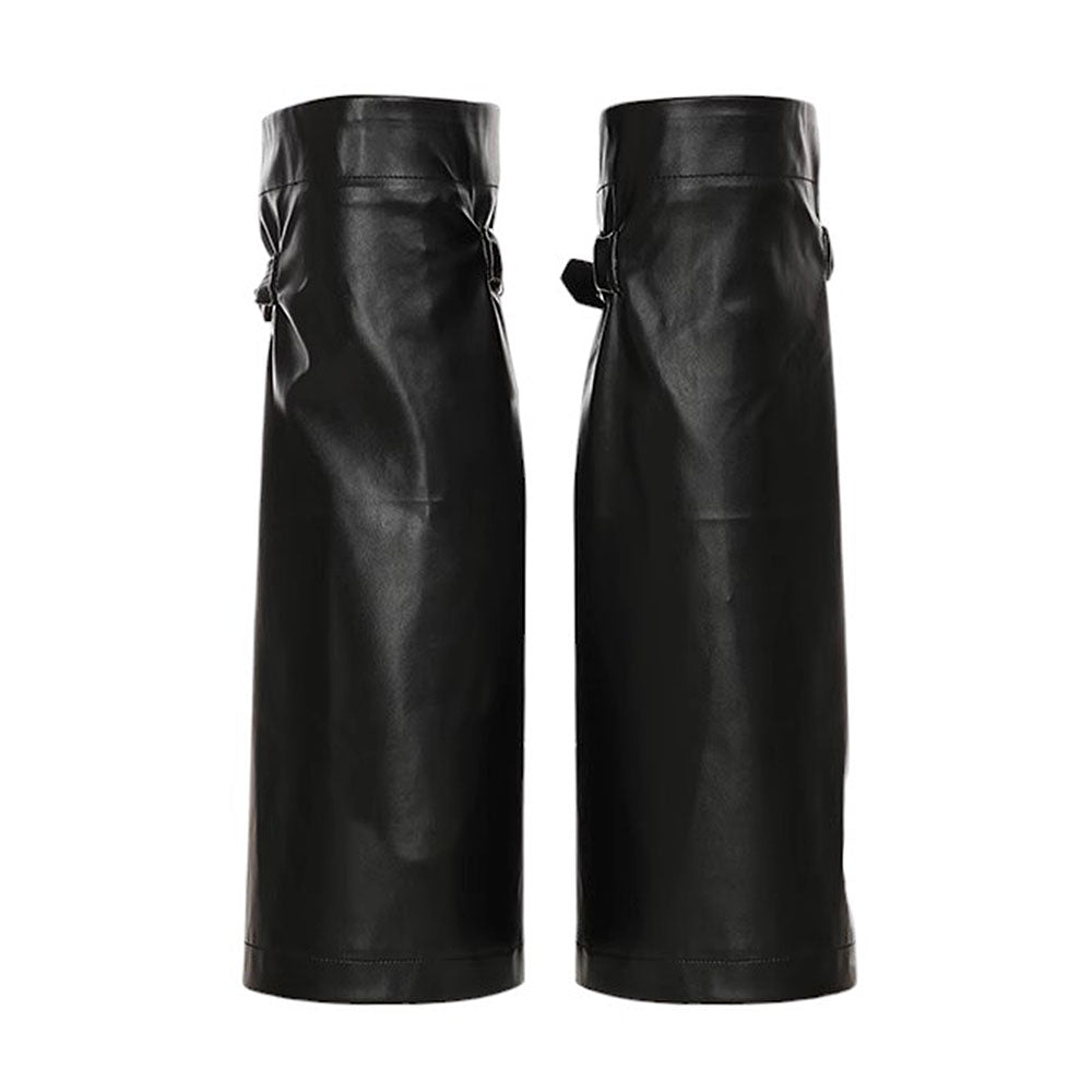 Grunge Leather Leg Warmers