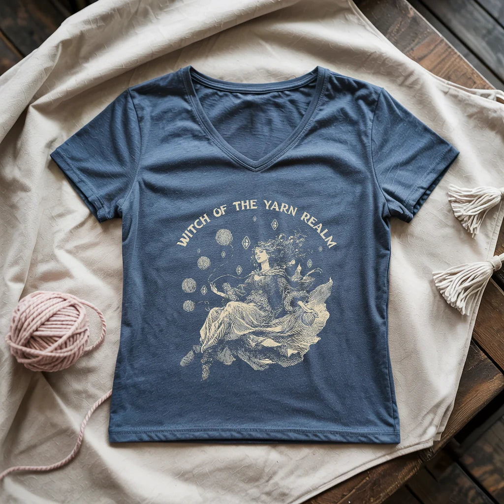 Witch Of The Yarn Realm Lady V-neck