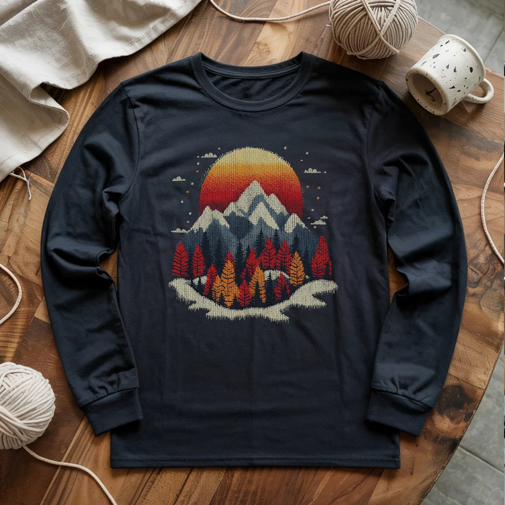 Knit Mountain Long Sleeve T-shirt