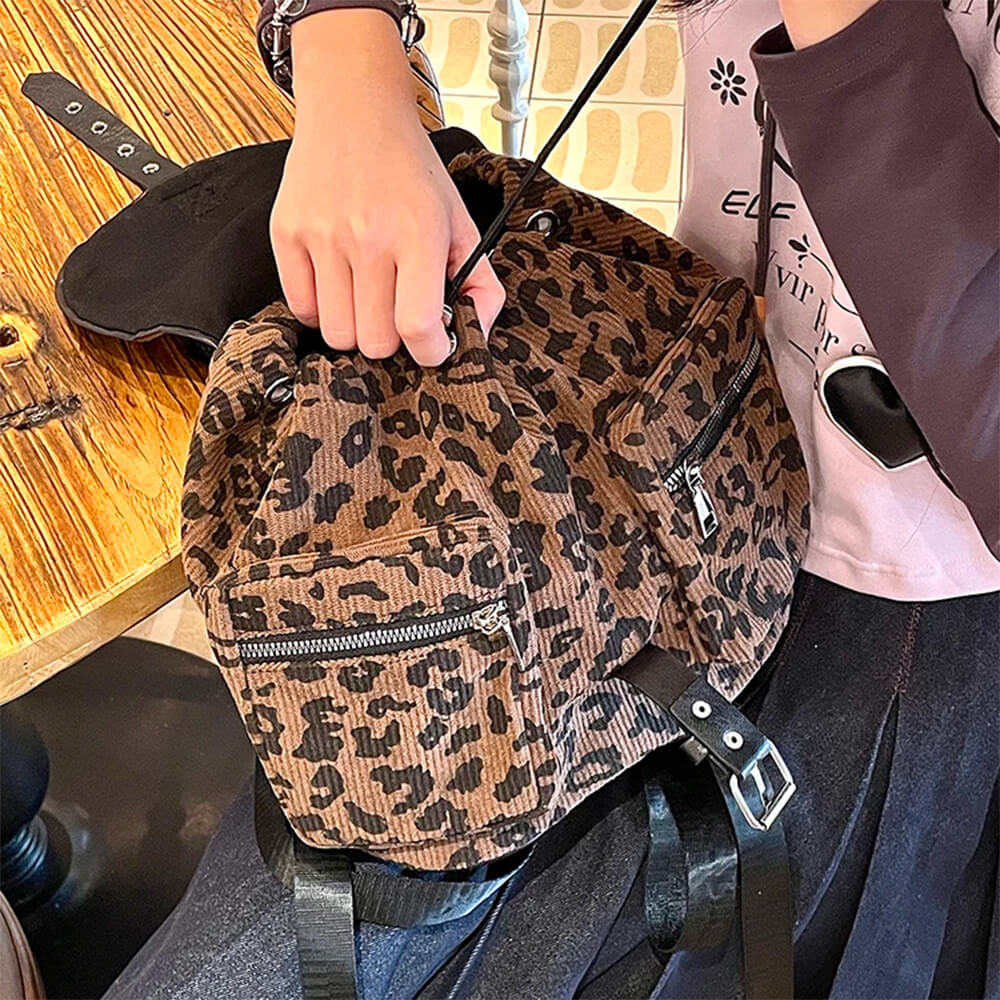 Ferocious Fancy Leopard Mini Backpack