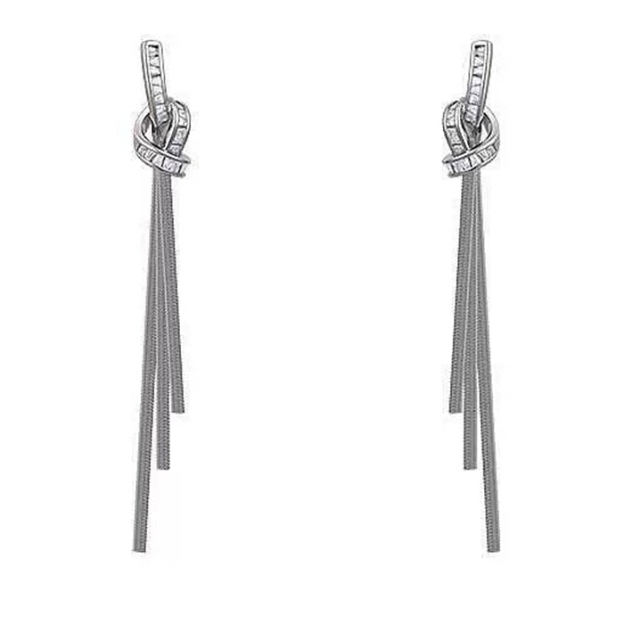Minimalist Knot Dangle Earrings