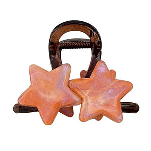 Pastel Star Double Hair Claw