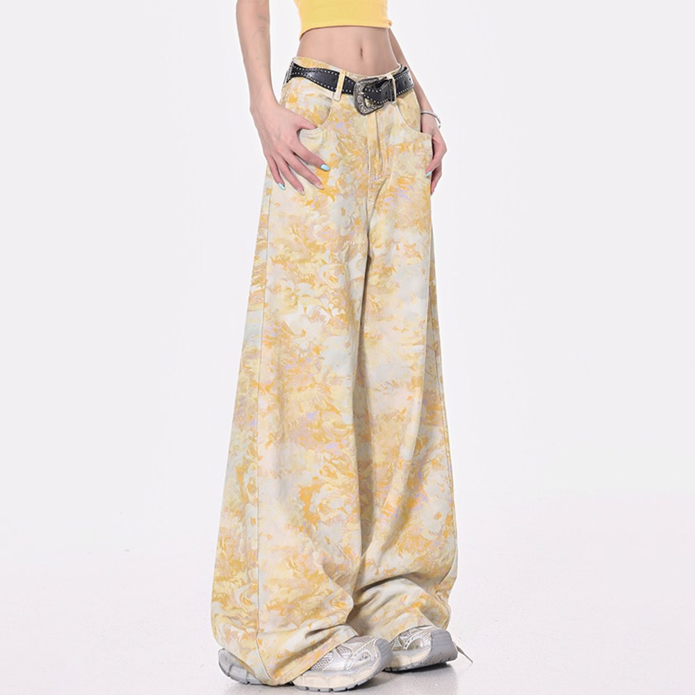 Lemon Swirl Baggy Pants