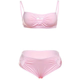Pink Heart Cutout Lingerie Set