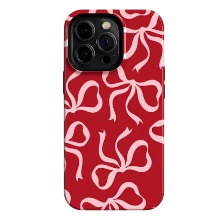 Soft Girl Bow Pattern iPhone Case