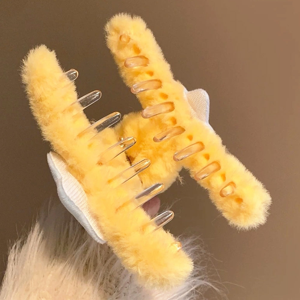Plush Star Hair Claw Clip