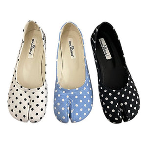 Polka Dot Tabi Ballet Flats