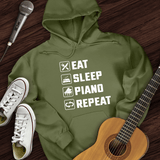 Eat, Sleep, Piano, Repeat Hoodie
