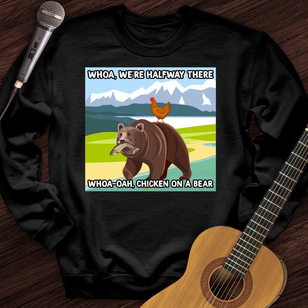 Chicken On A Bear Crewneck
