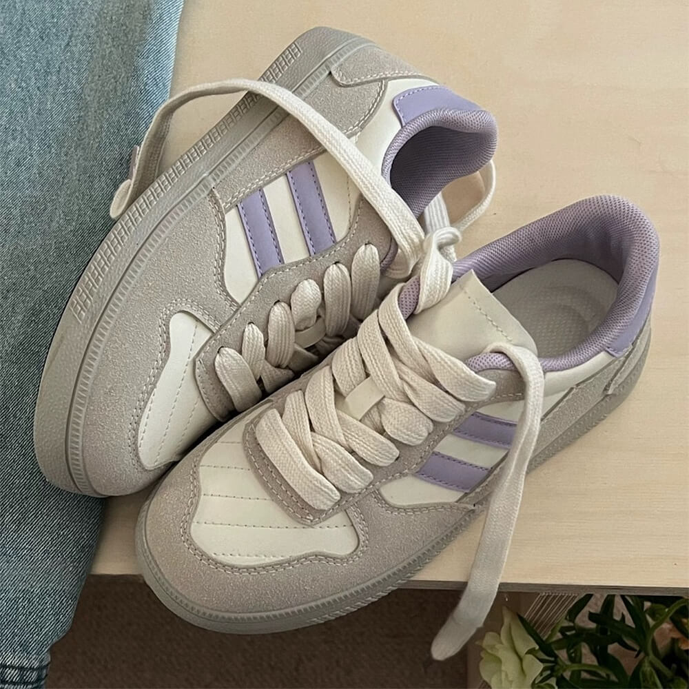Saturday School Sneakers in Lavender