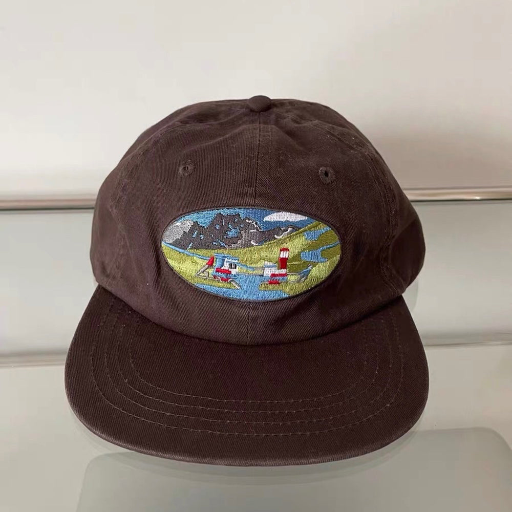 River Lighthouse Embroidery Cap