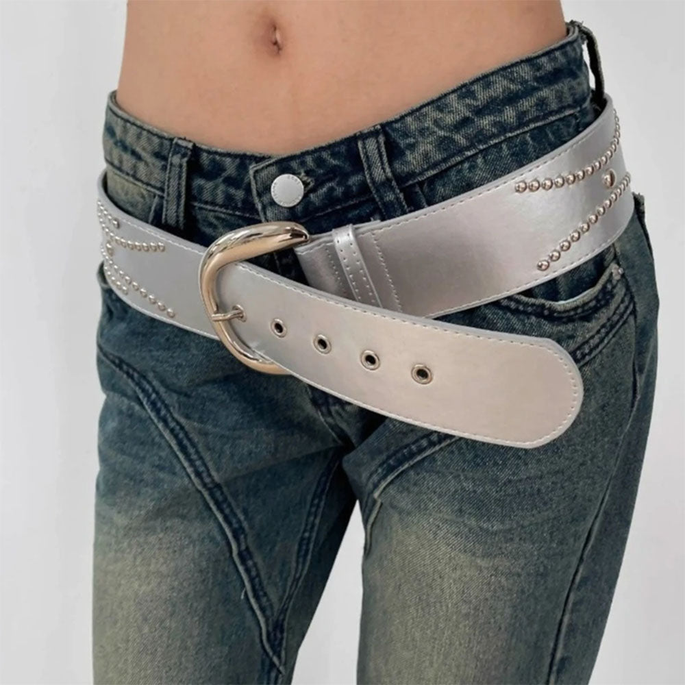 Rock The Scene Metal Rivet Belt