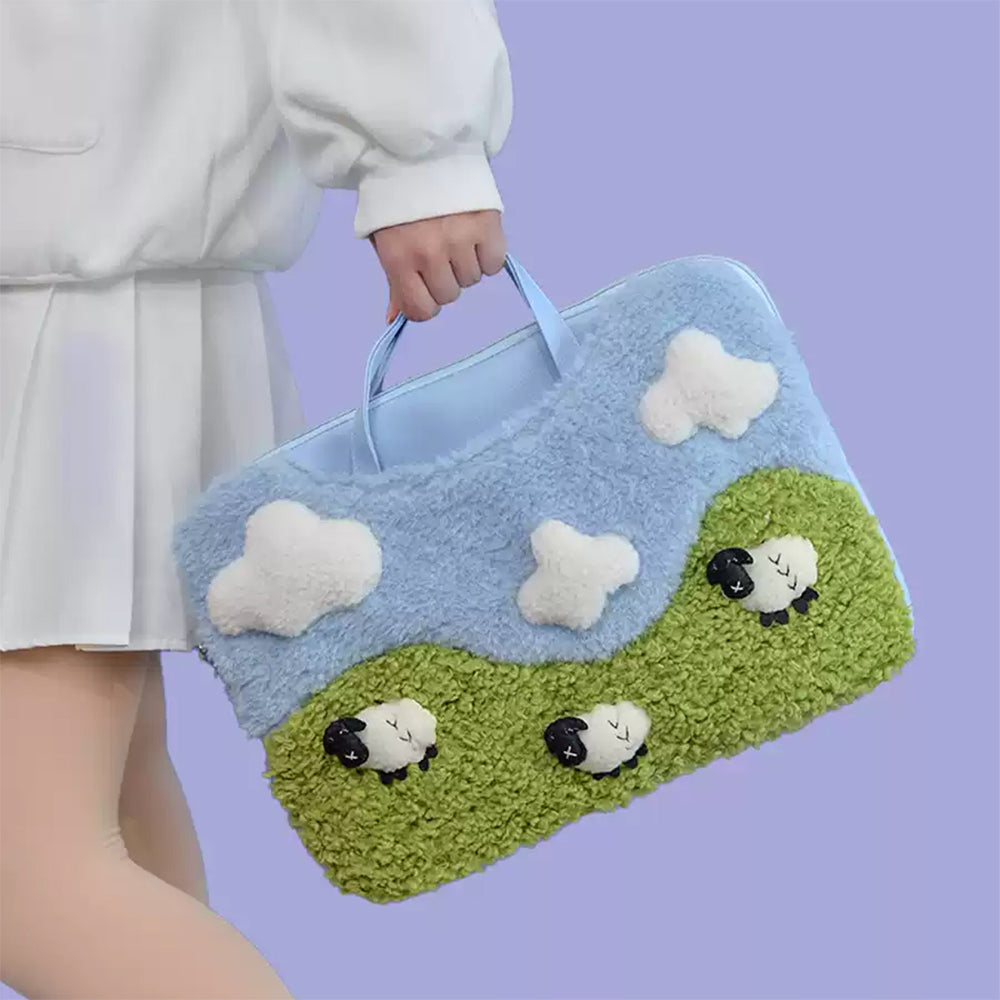 Sheep Embroidery Aesthetic Handbag