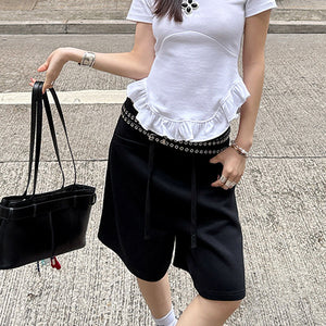 Skinny Eyelet Extra Long Belt