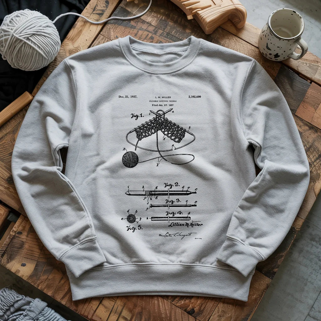 Vintage Knitting Pattern Sweatshirt