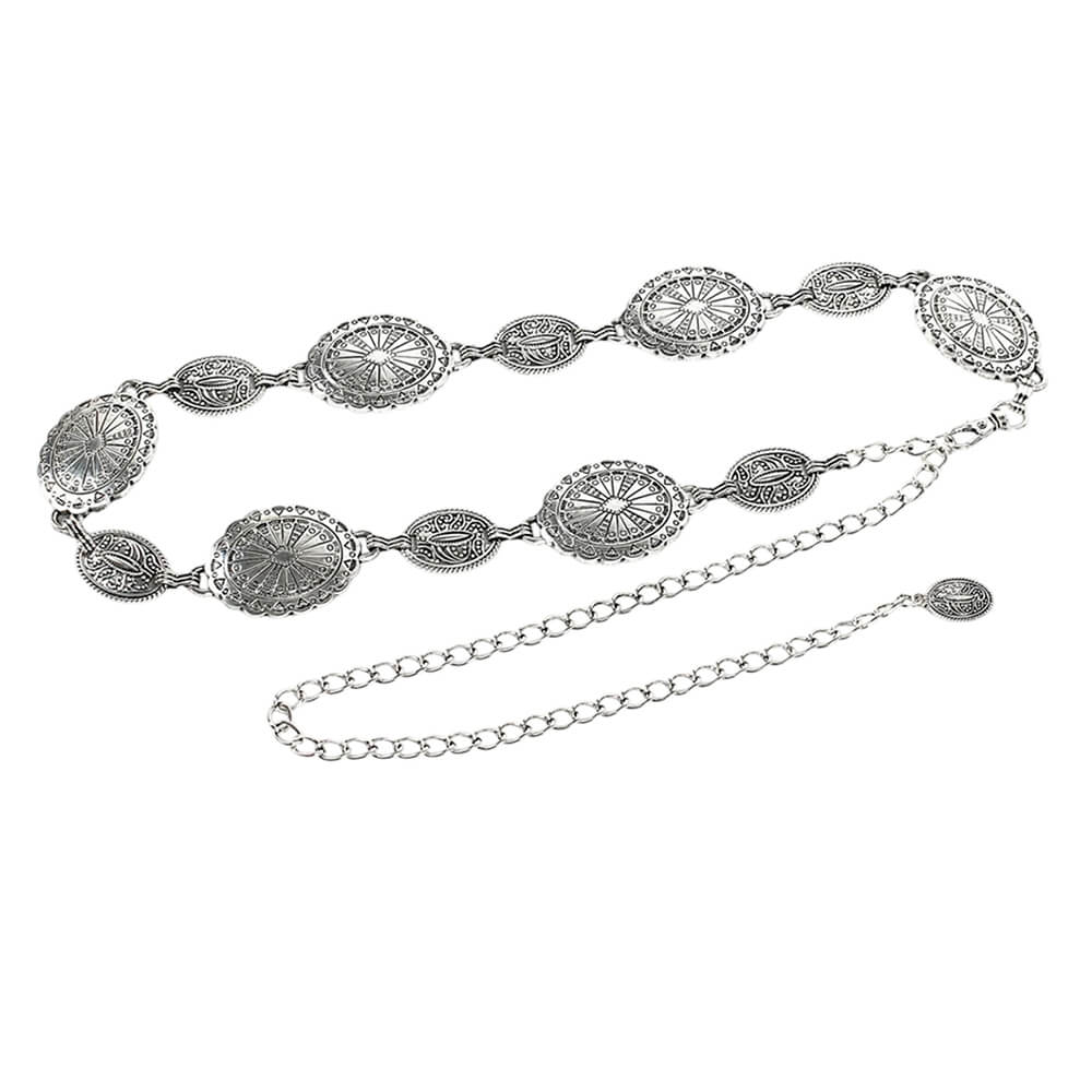 Vintage Style Medallion Chain Belt