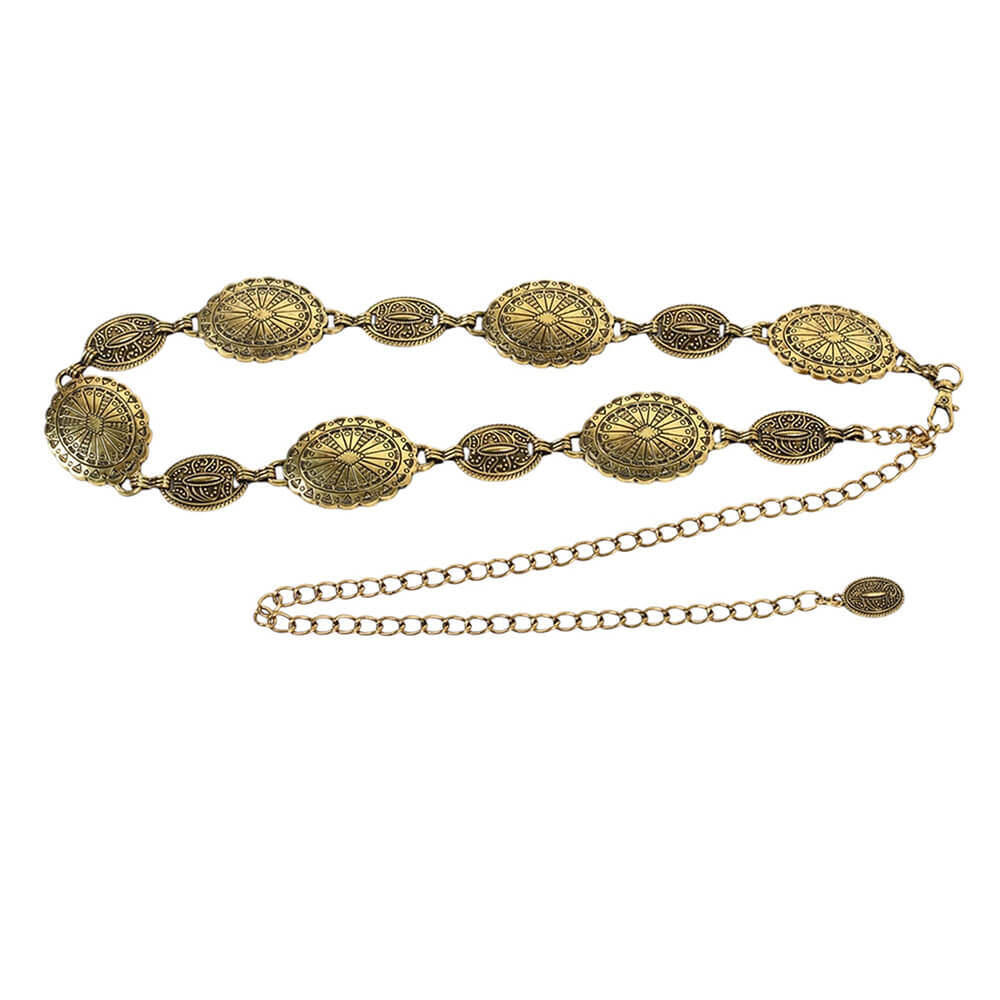 Vintage Style Medallion Chain Belt