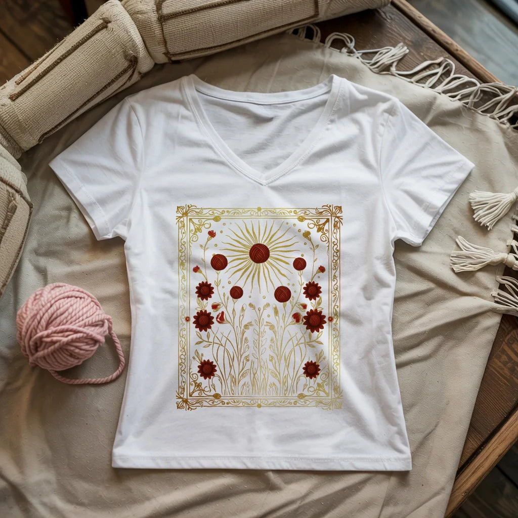 Energy Of Yarn Lady V-neck