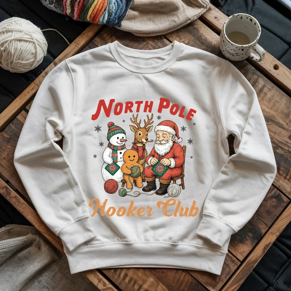 North Pole Crochet Club Sweatshirt