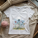 Yarn Field Lady V-neck
